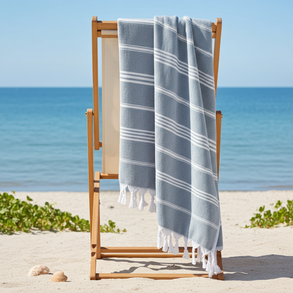 %100 Cotton Black Turkish Towel