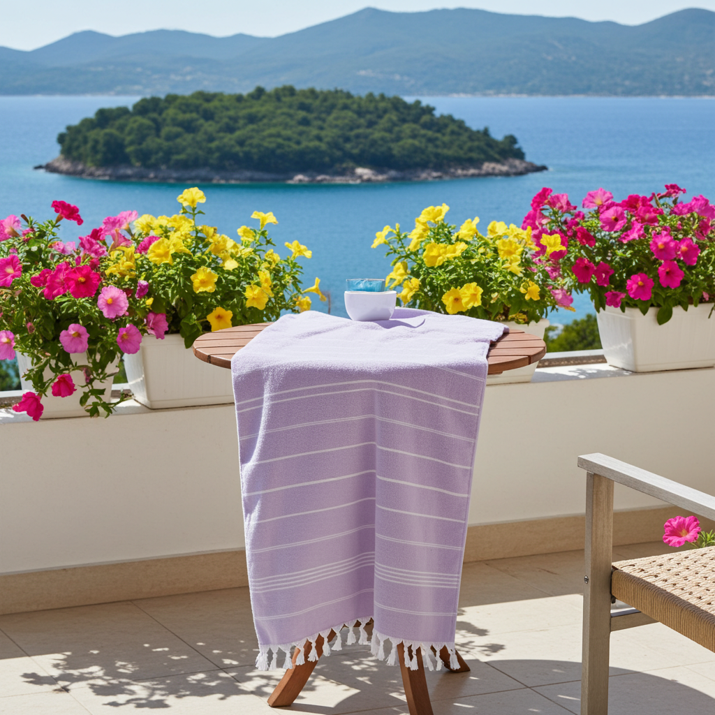 %100 Cotton Purple Turkish Towel