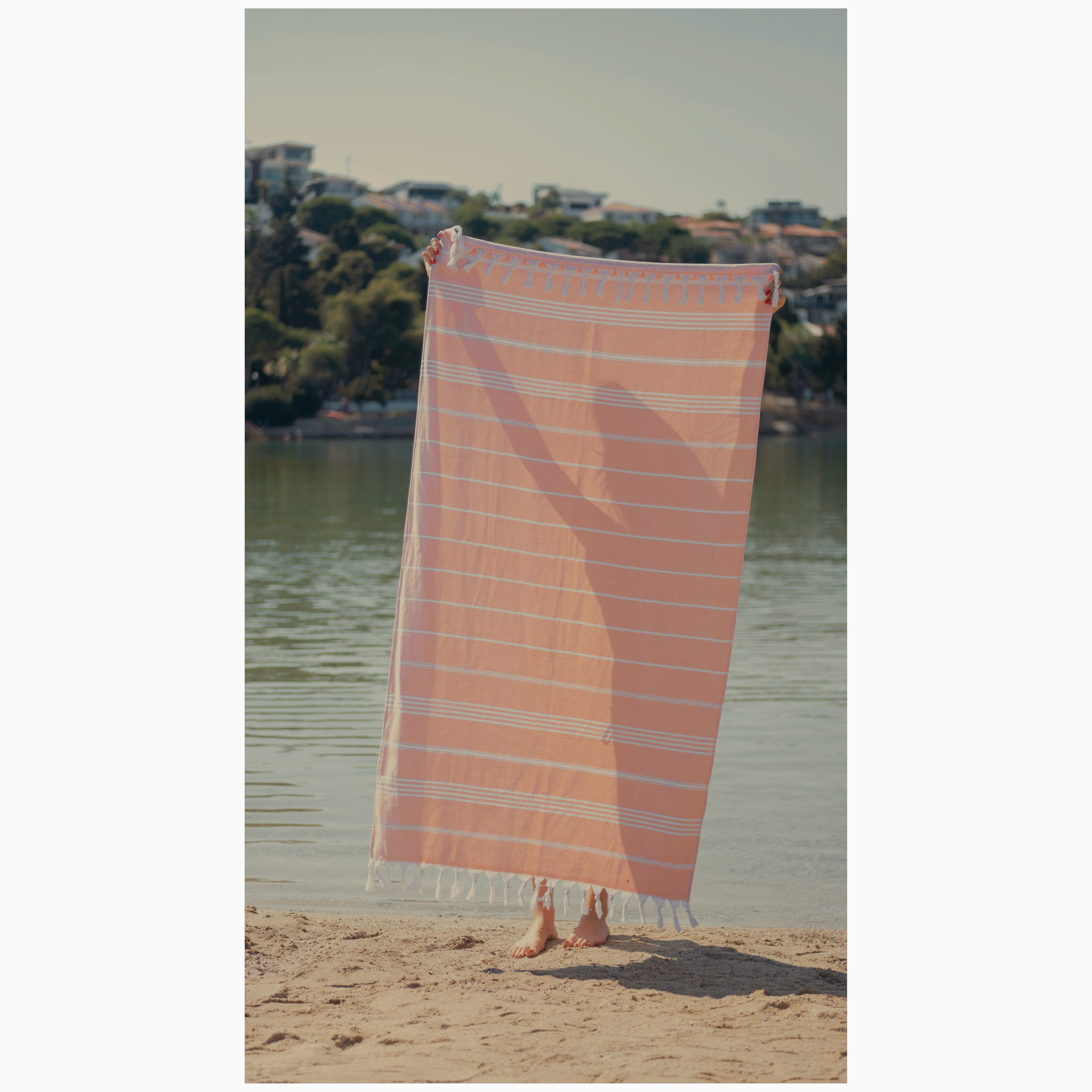 %100 Cotton Red Turkish Towel