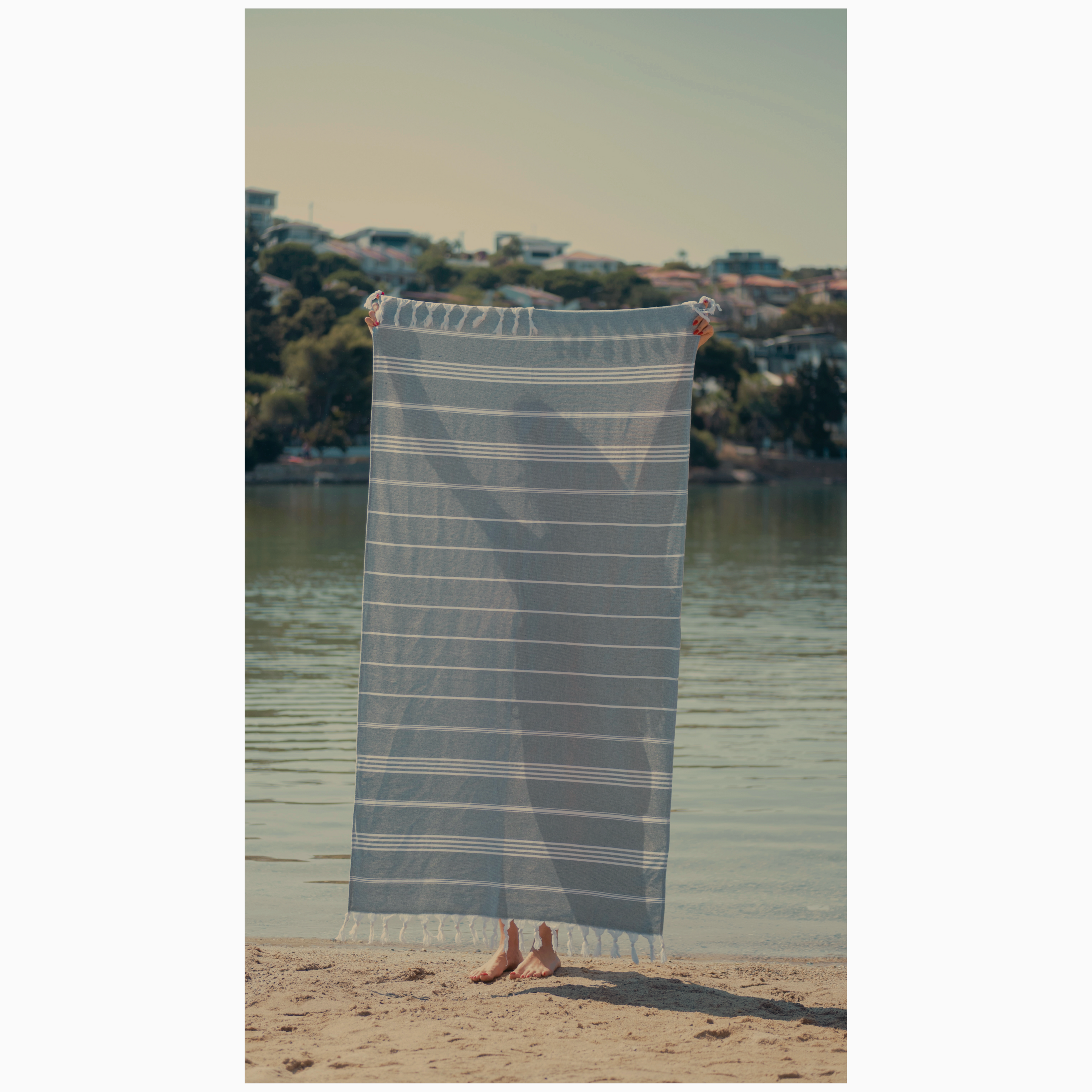 %100 Cotton Black Turkish Towel