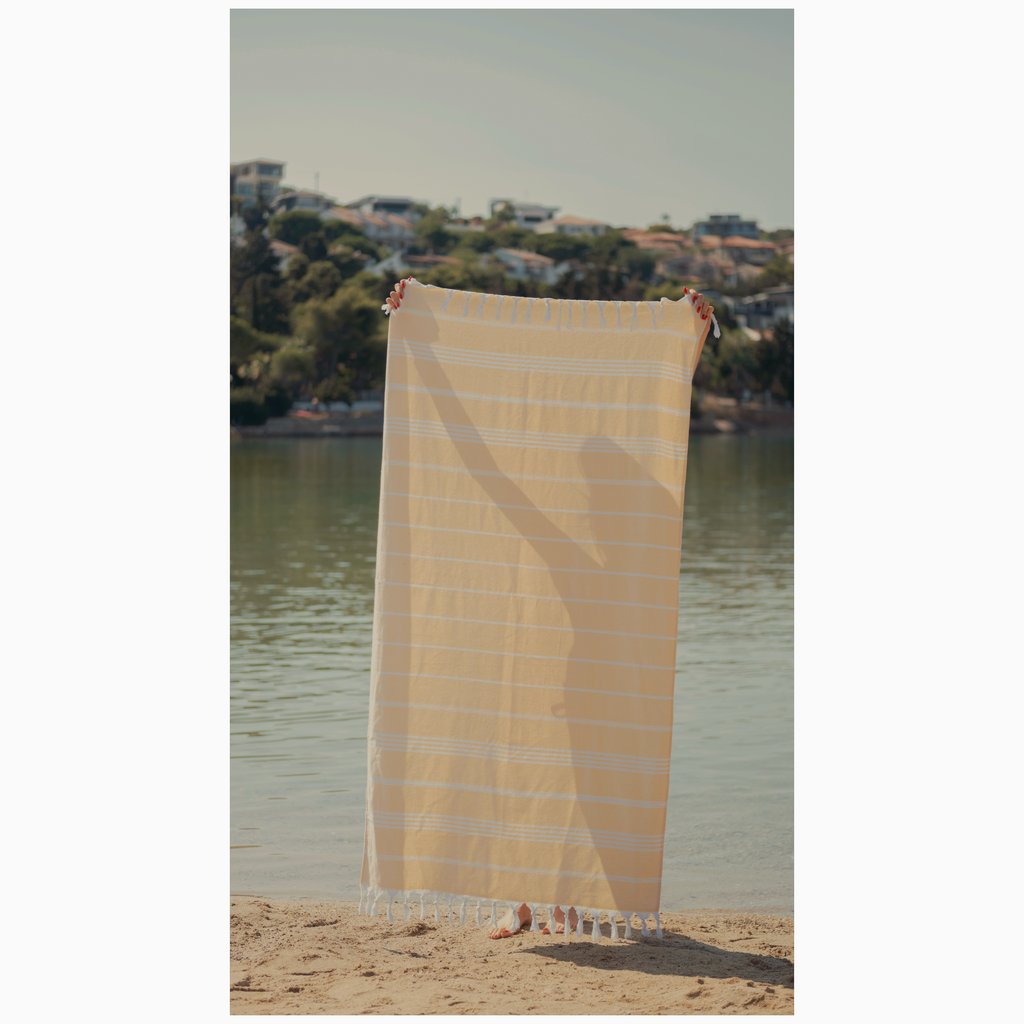 %100 Cotton Yellow Turkish Towel