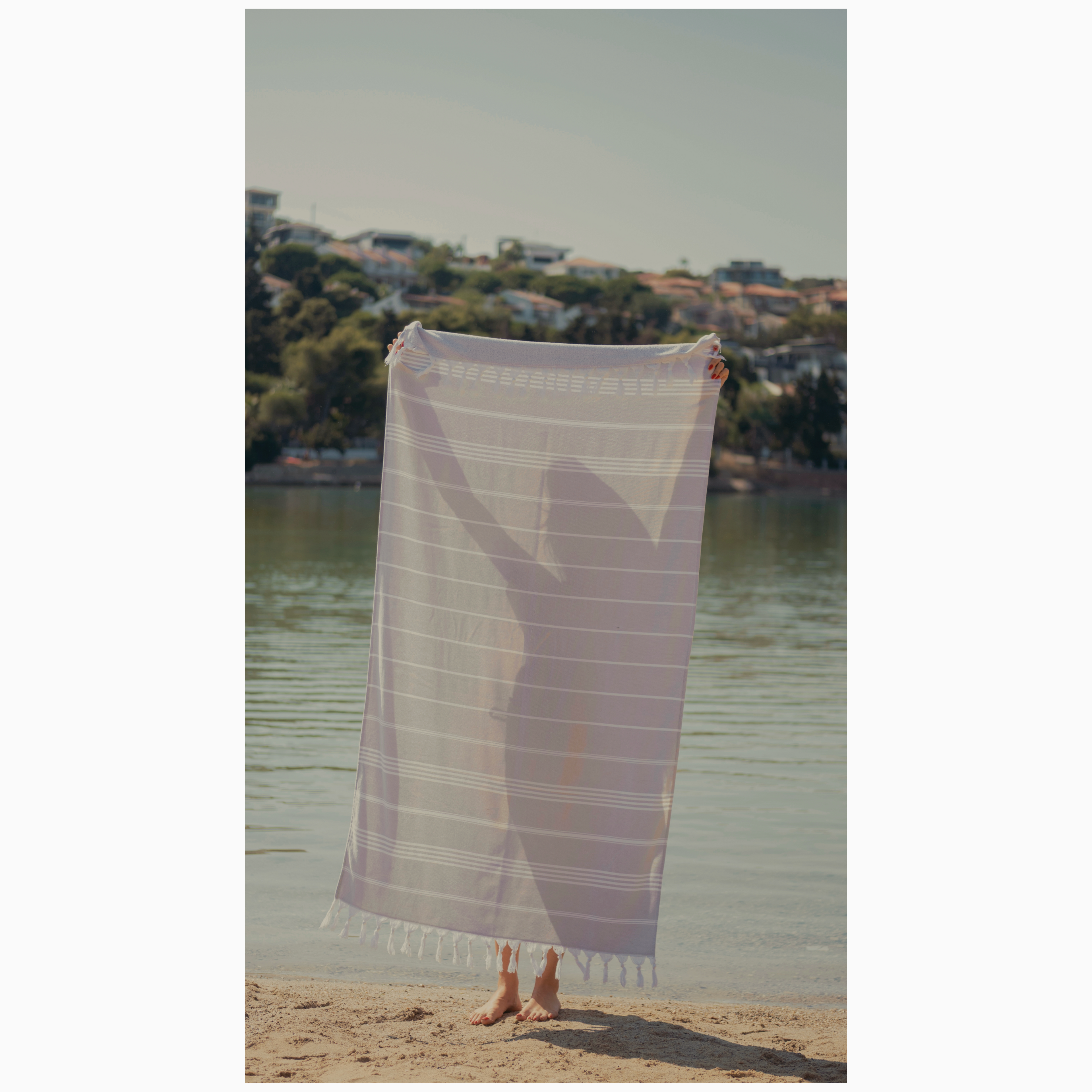%100 Cotton Light Gray Turkish Towel