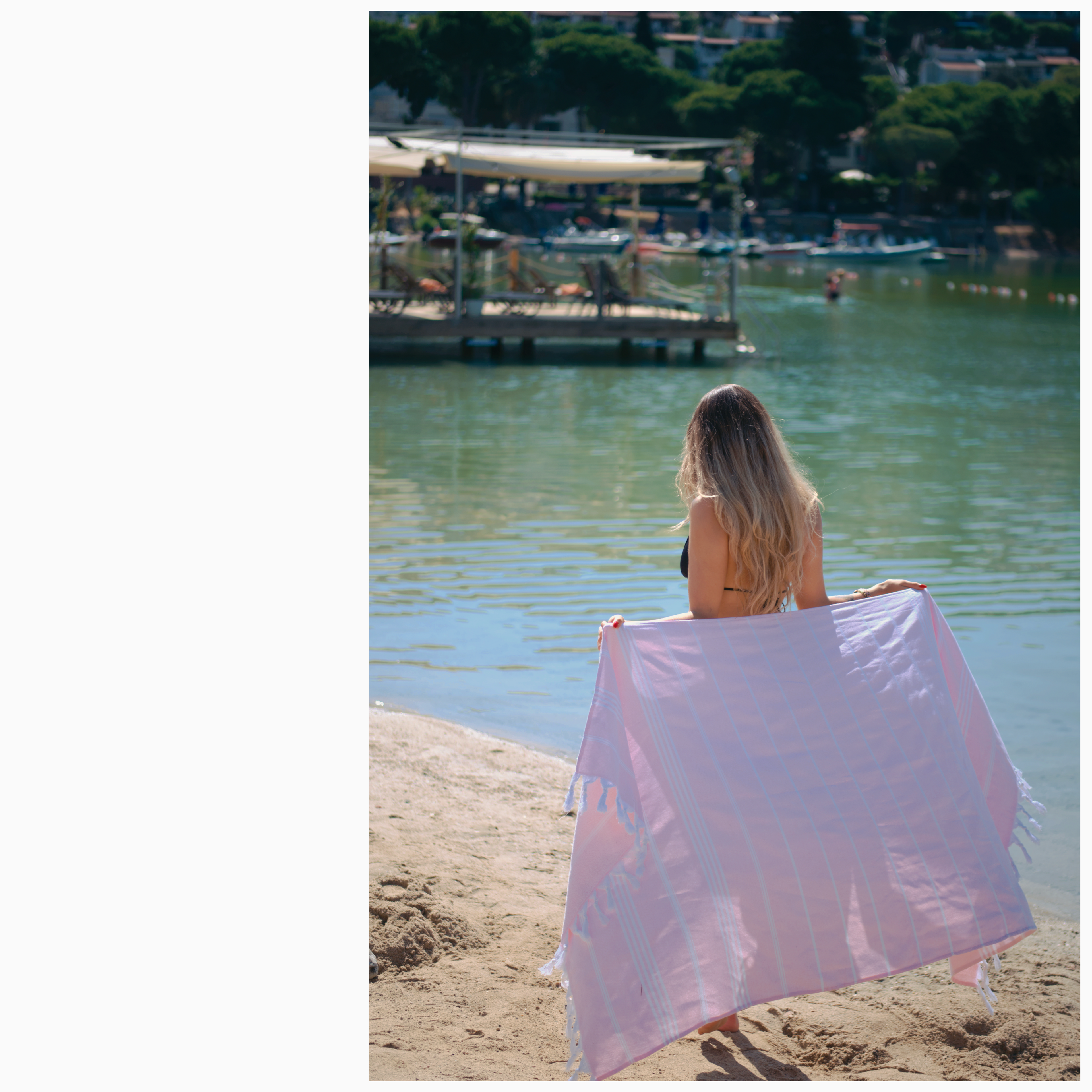 %100 Cotton Pink Turkish Towel