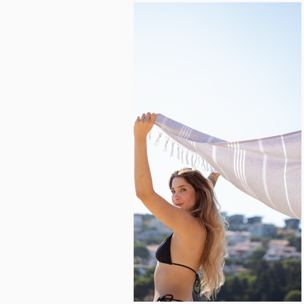 %100 Cotton Gray Turkish Towel