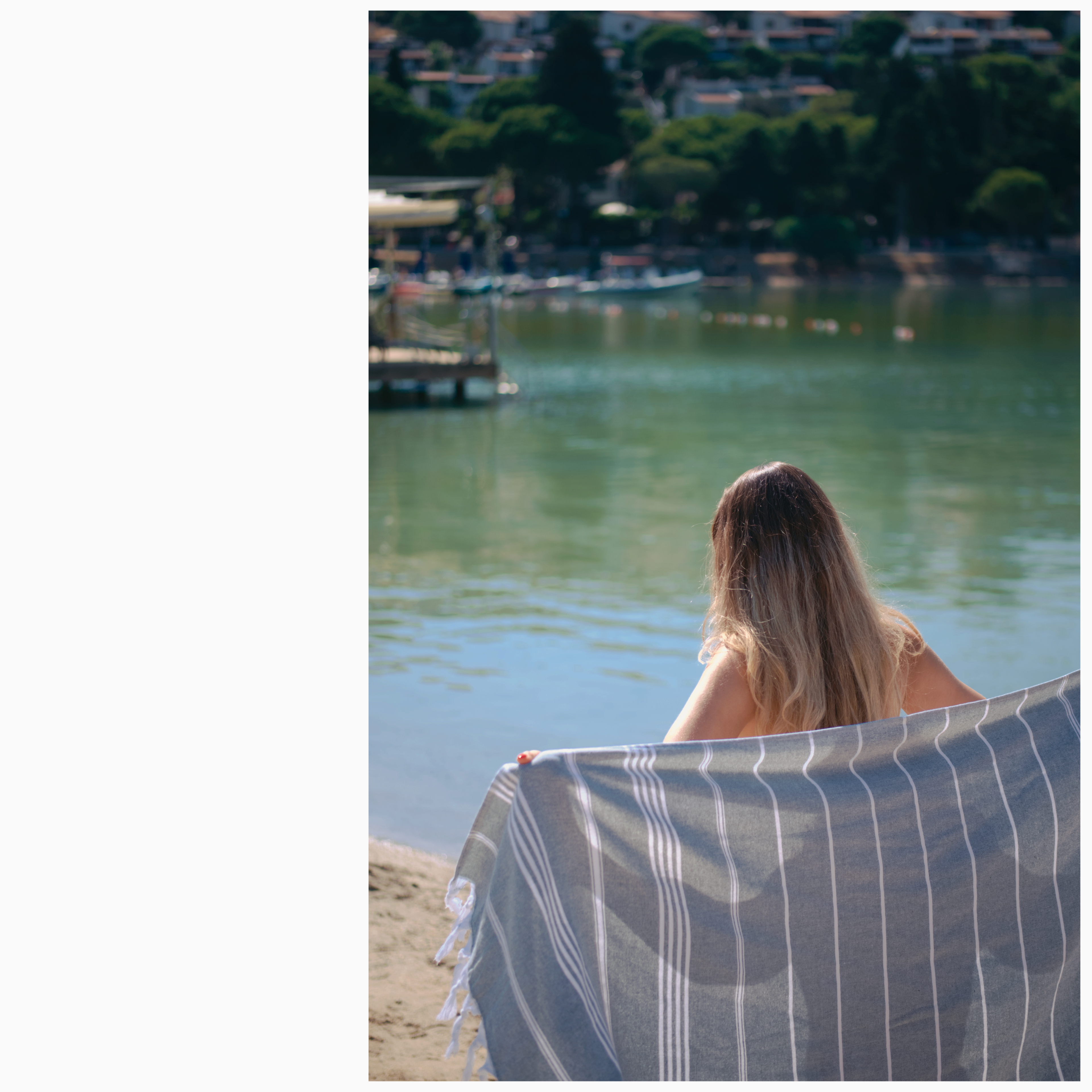 %100 Cotton Black Turkish Towel